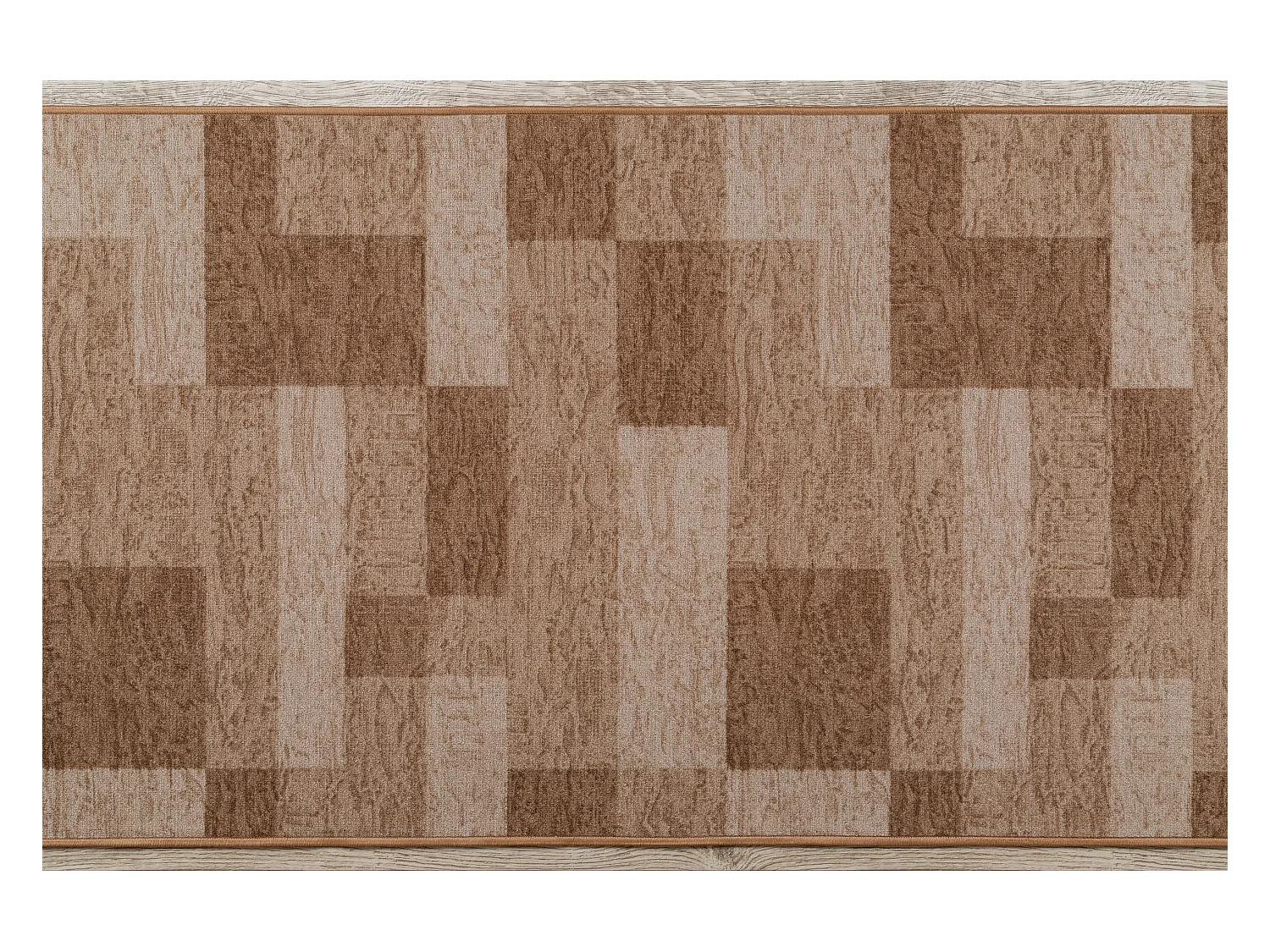 Vloerbekleding met rubber bekleed ICONA beige 80x320 cm