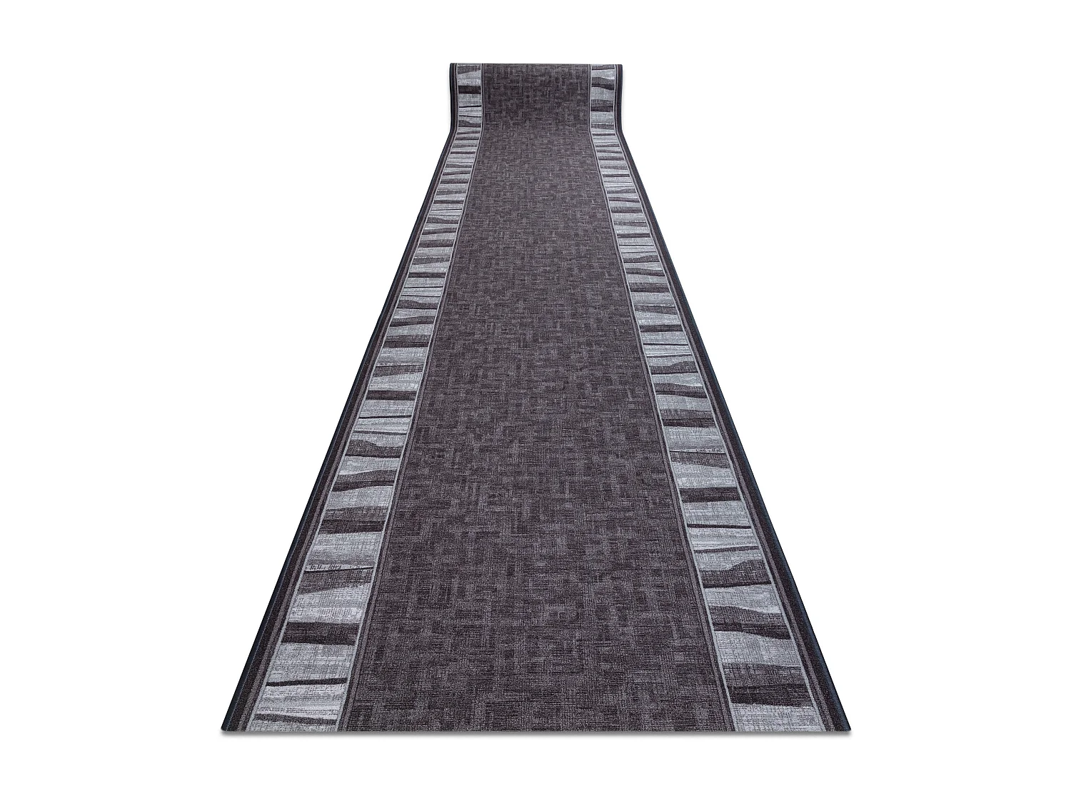 Passadeira antiderrapante LINEA cinzento 80x130 cm