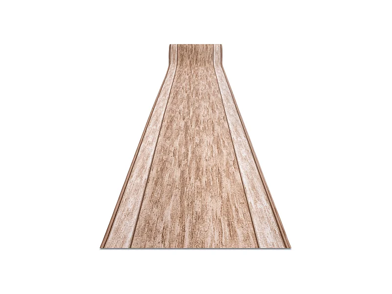 Alfombra de pasillo con refuerzo de goma RAMA beige 80x370 cm