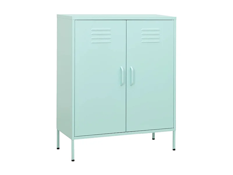 Armario de almacenamiento acero verde mint 80x35x101,5 cm ES248187