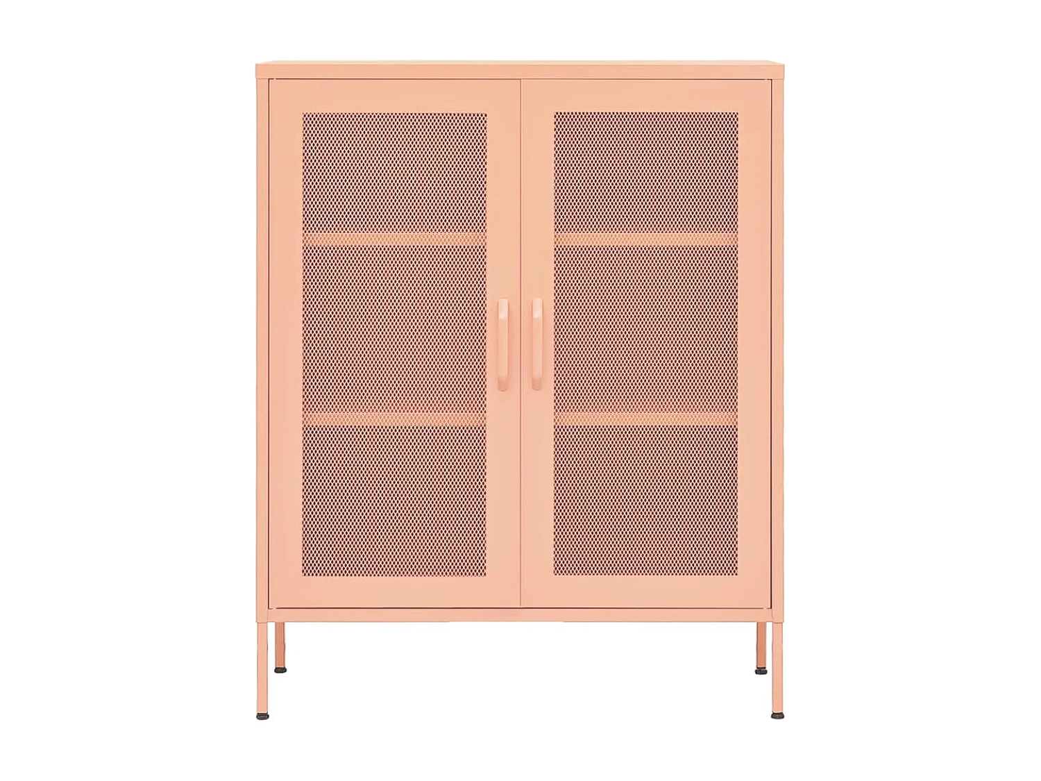 Armoire de rangement Rose 80x35x101,5 cm Acier SBC5852