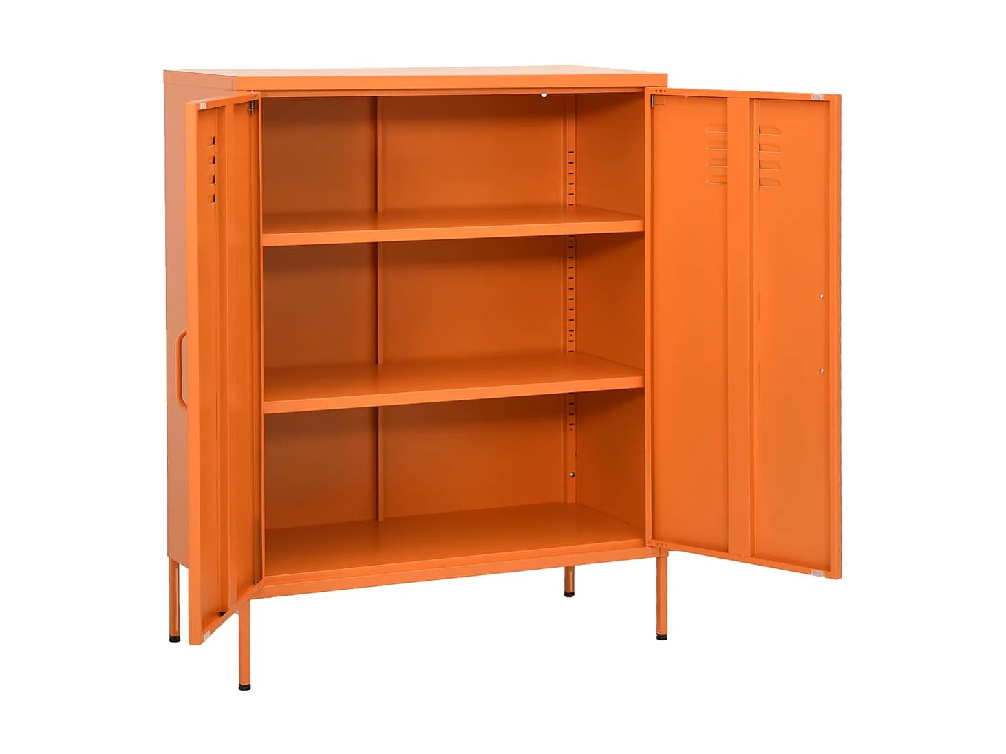 Armario de almacenamiento acero naranja 80x35x101,5 cm ES479218