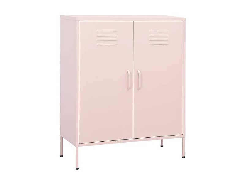 Armoire de rangement Rose 80x35x101,5 cm Acier SBC4357