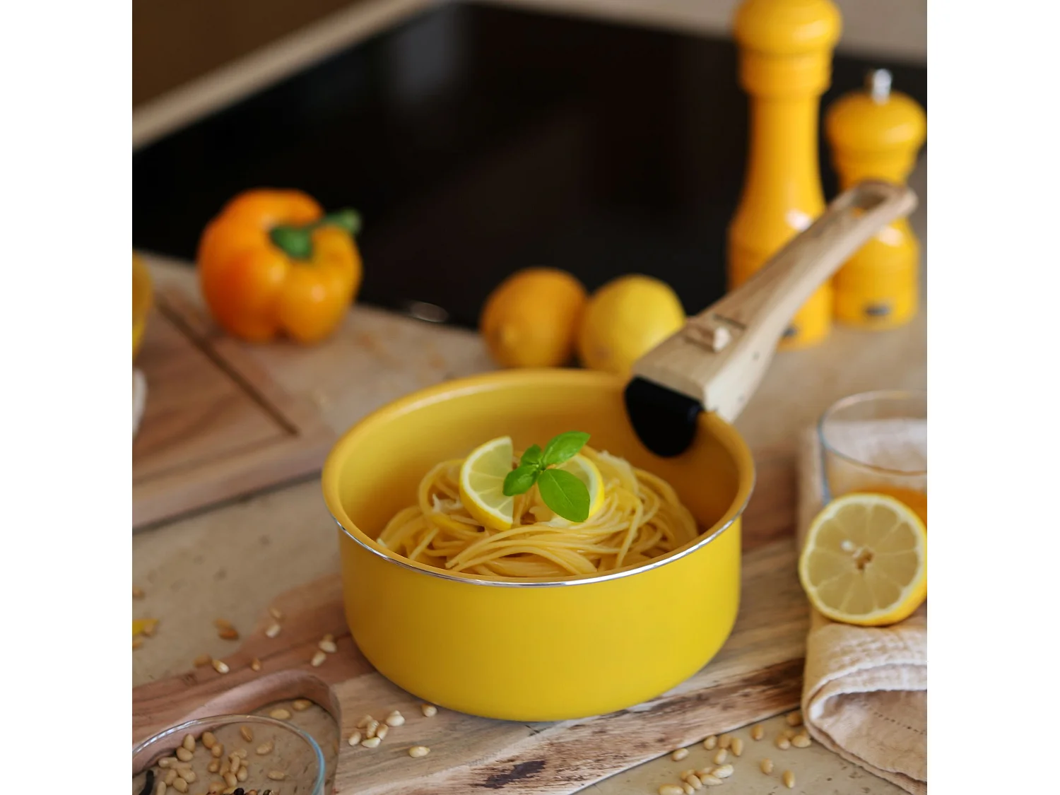 Menastyl - Set De 5 Pieces Cuisson En Aluminium Recycle Safran