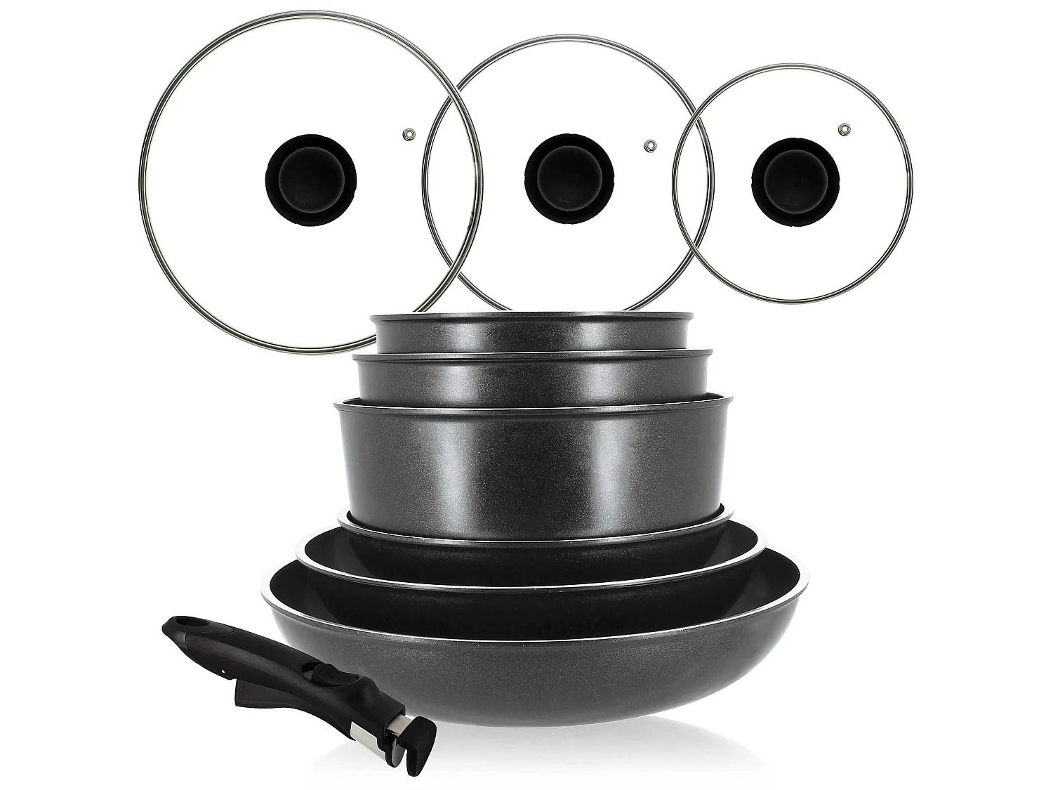 Menastyl - Set 10 Pieces Poeles Et Casseroles Induction Made In France