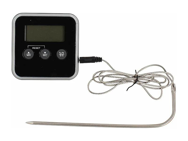 Menastyl - Thermometre De Cuisson Oriane A Sonde Electronique Carre