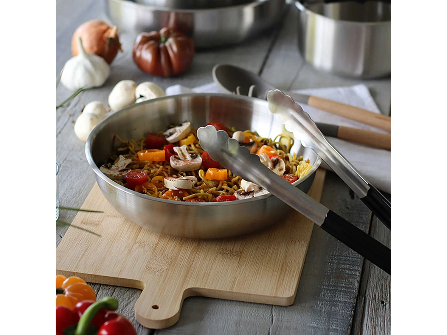 Menastyl - Pince A Servir 30 Cm Multi-usage Pvc Et Inox