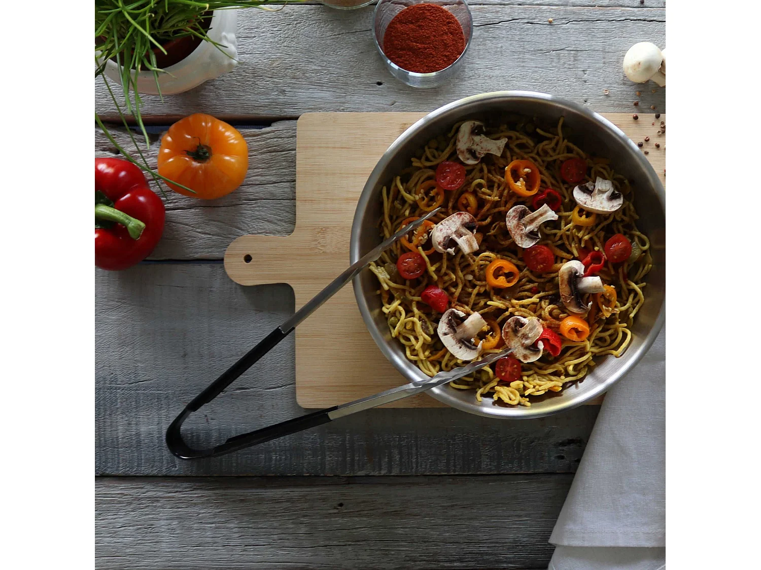 Menastyl - Pince A Servir 30 Cm Multi-usage Pvc Et Inox