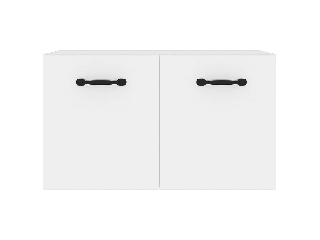 Wandschrank,Wandhängeschrank Hochglanz-Weiß 80x35x36,5 cm Holzwerkstoff -gkd377506