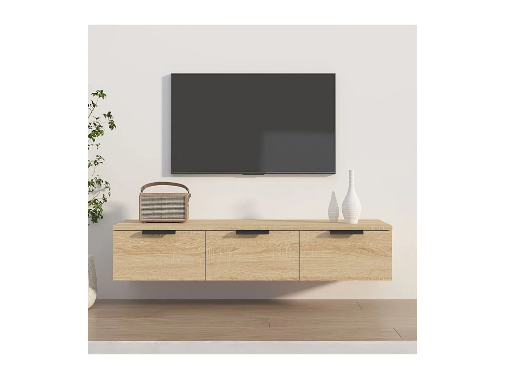 Armoire murale Chêne sonoma 102x30x20 cm Bois d'ingénierie OLA8865