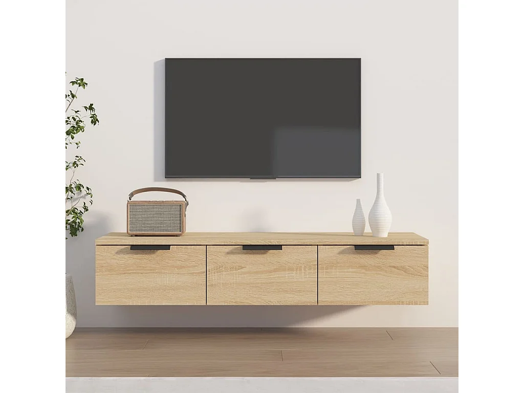 Armoire murale Chêne sonoma 102x30x20 cm Bois d'ingénierie OLA8865