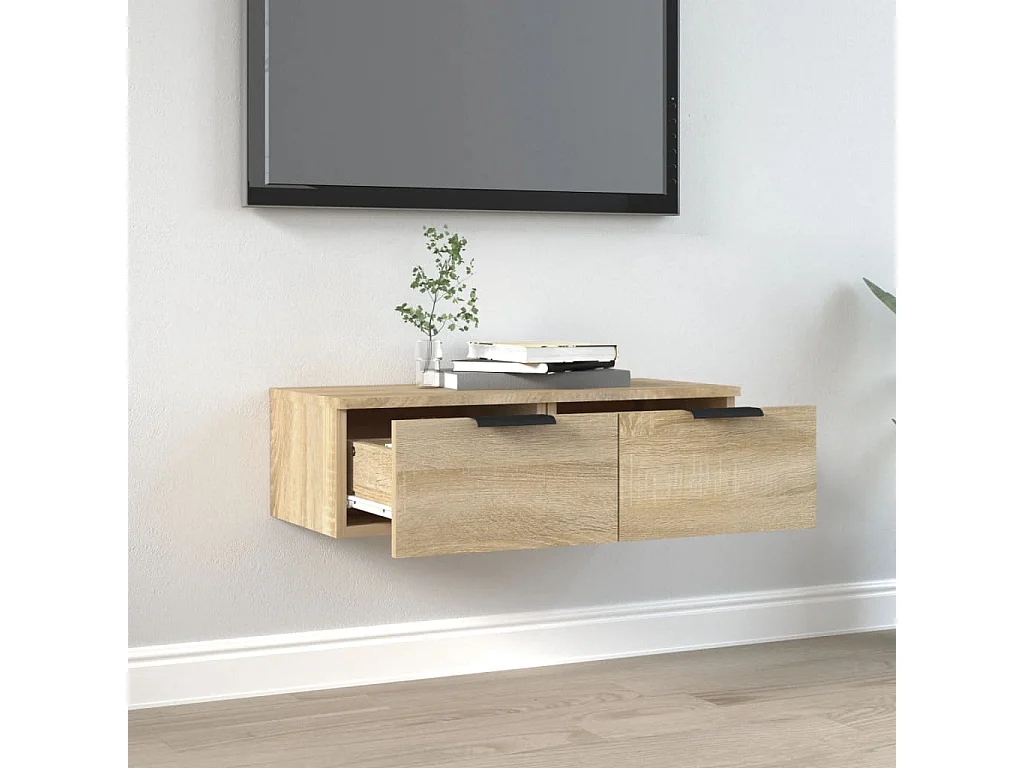 Armario de pared madera de ingeniería roble Sonoma 68x30x20 cm ES448076