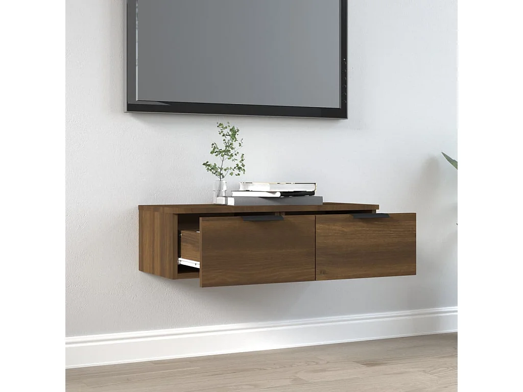 Armoire murale Chêne marron 68x30x20 cm Bois d'ingénierie OLA4649