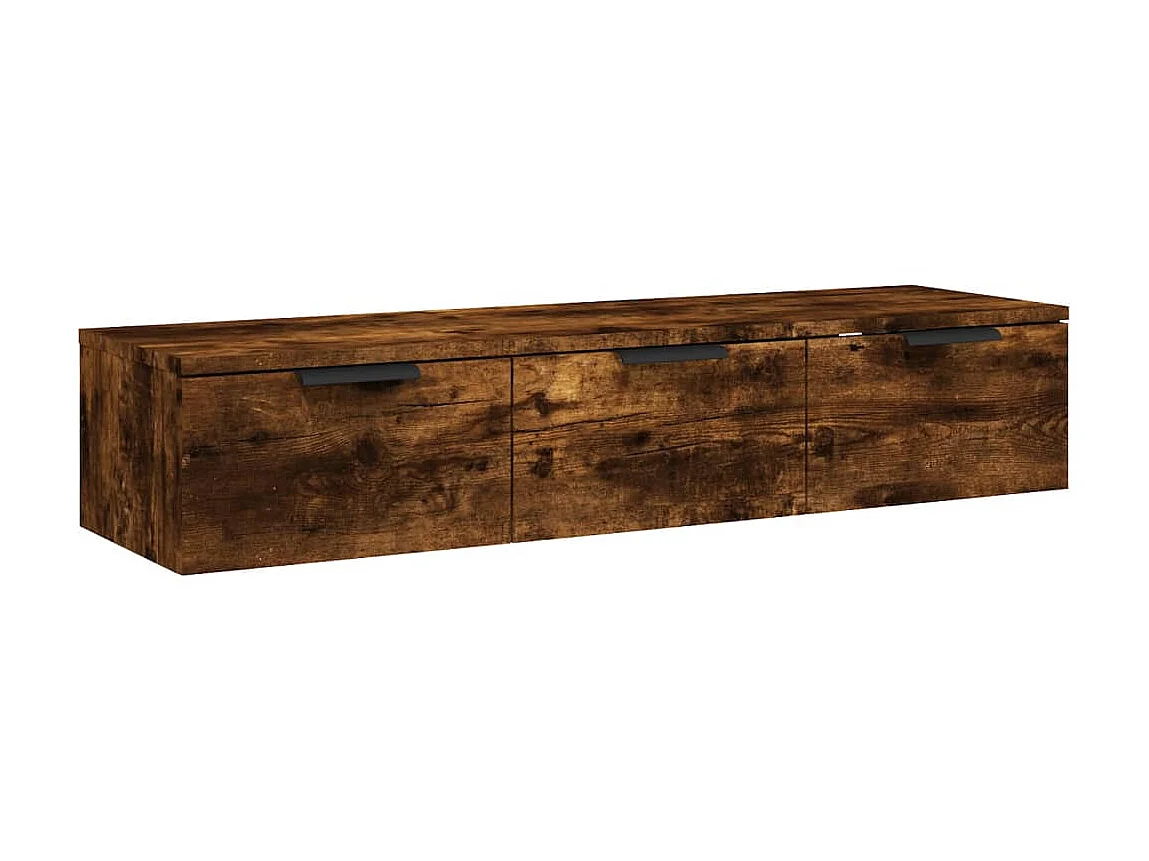 Wandschrank,Wandhängeschrank Räuchereiche 102x30x20 cm Holzwerkstoff -gkd699976