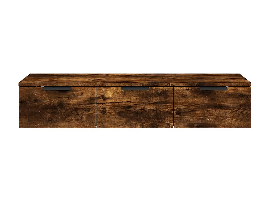 Armoire murale Chêne fumé 102x30x20 cm Bois d'ingénierie OLA8839