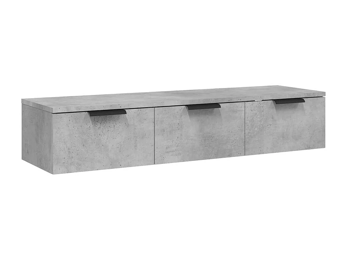 Wandschrank,Wandhängeschrank Betongrau 102x30x20 cm Holzwerkstoff -gkd371664