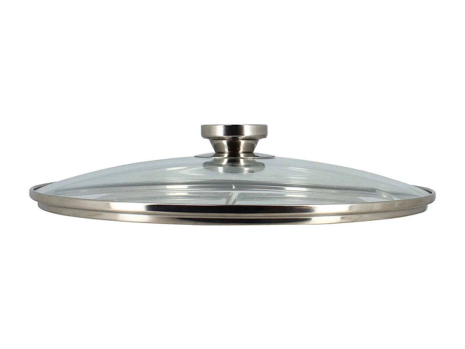 Menastyl - Marmite 17l 32cm En Acier Inoxydable Avec Couvercle En Verre