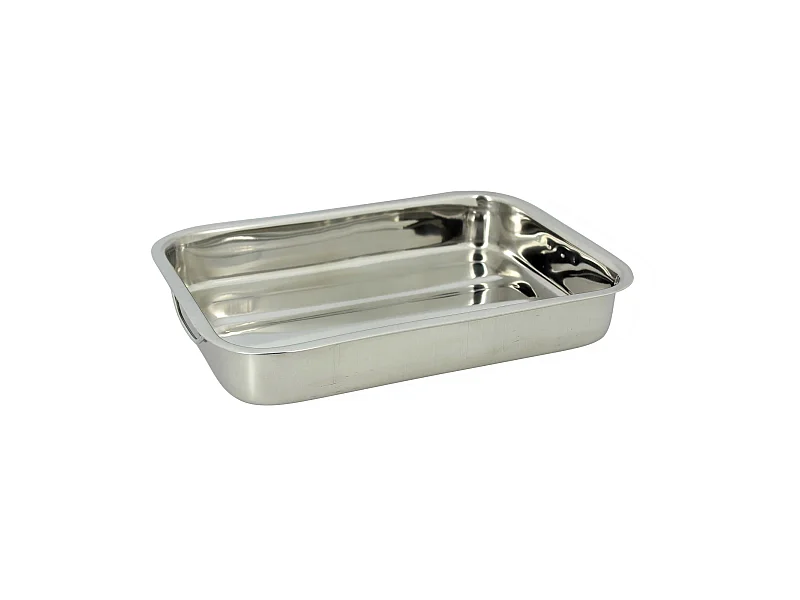 Menastyl - Plat A Four Rectangle Harry 35x25cm En Inox Avec Poignees