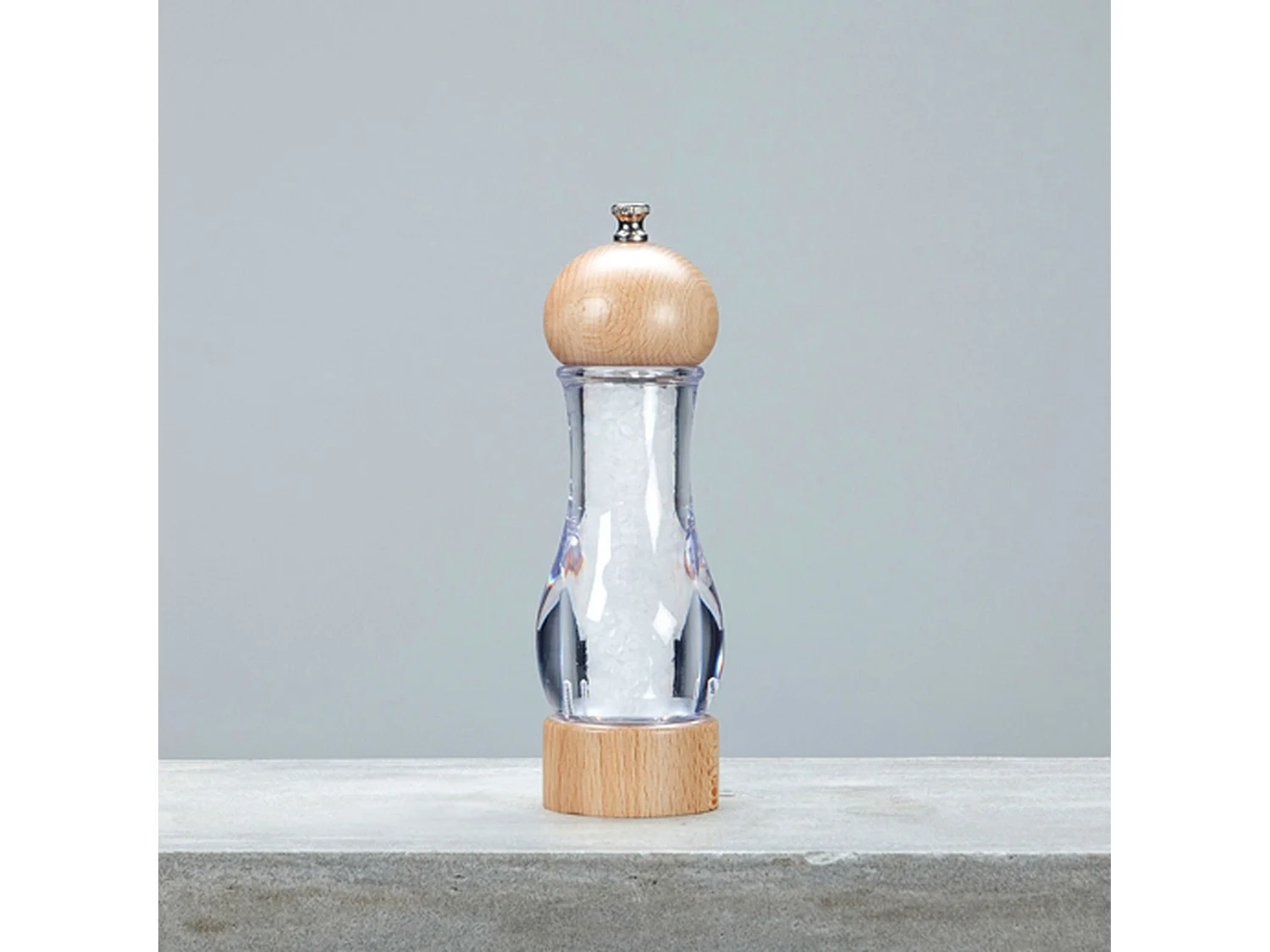 Menastyl - Moulin A Sel Brio 19cm En Bois D'hevea Naturel