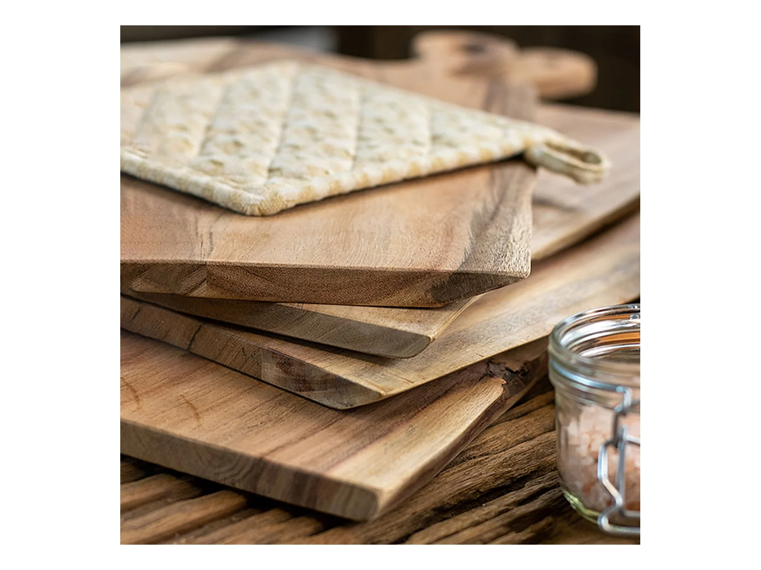 Novastyl - Planche A Decouper Wood En Bois D'acacia 45x17cm