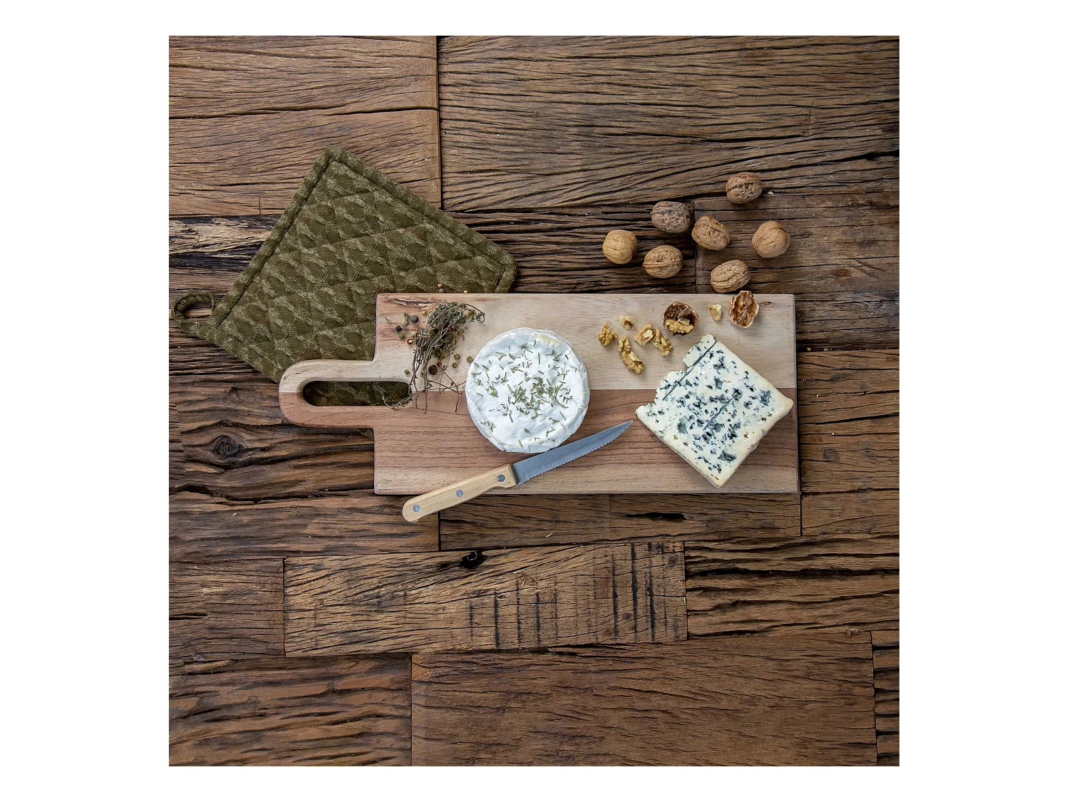 Novastyl - Planche A Decouper Wood En Bois D'acacia 45x17cm