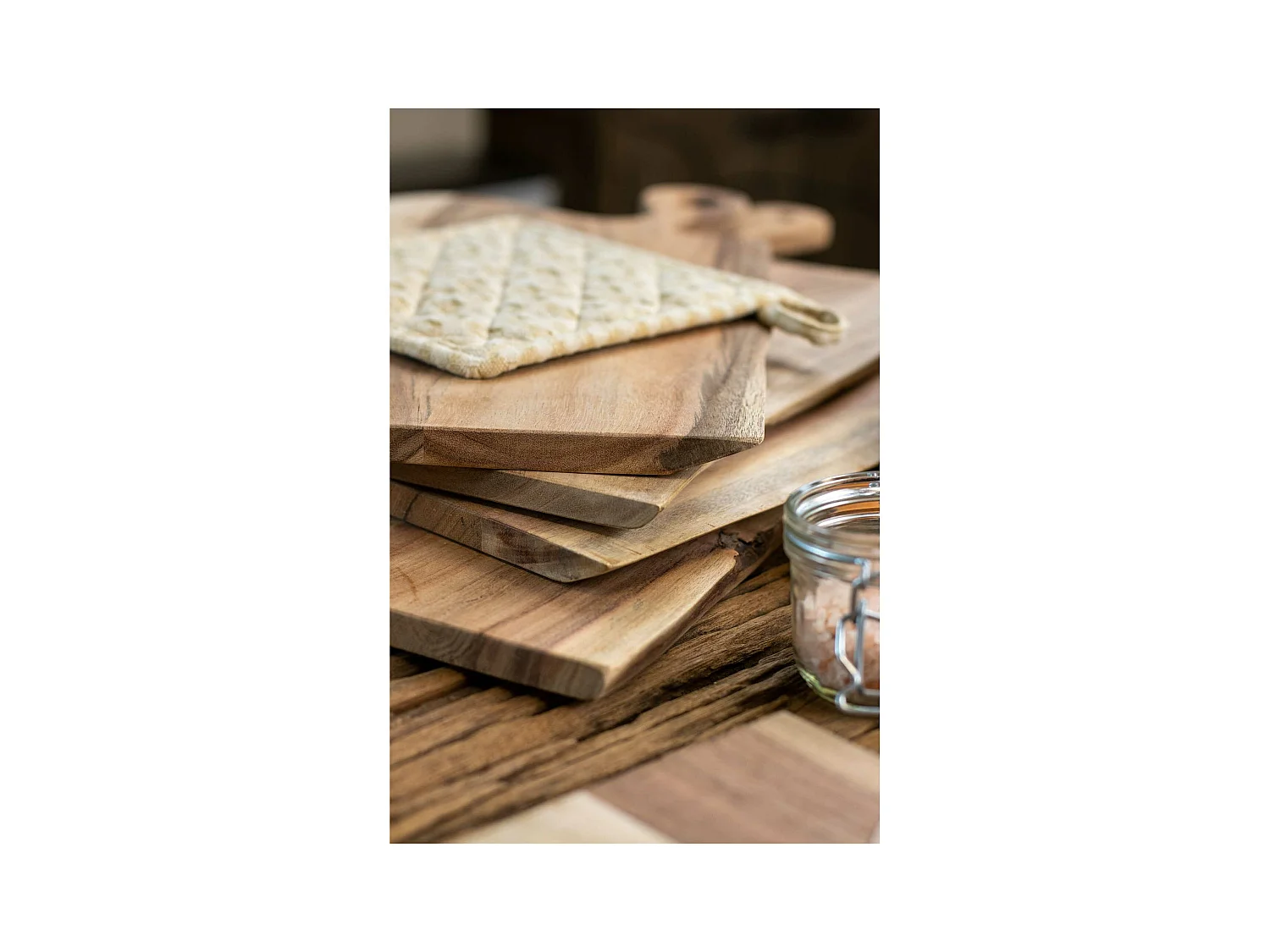 Novastyl - Planche A Decouper Wood En Bois D'acacia 45x17cm