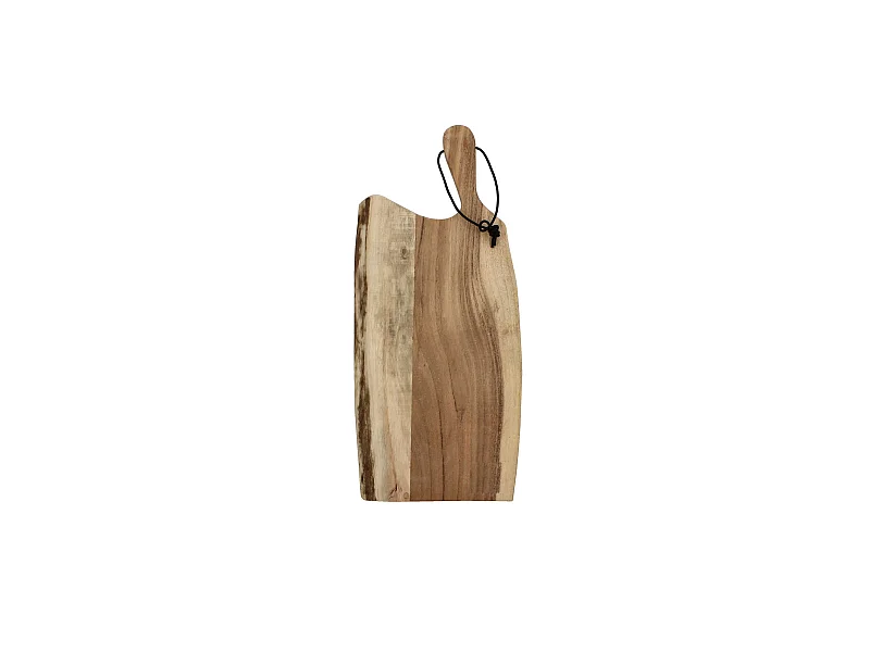Novastyl - Planche A Decouper Wood En Bois D'acacia 50x20cm Avec Laniere En Cuir