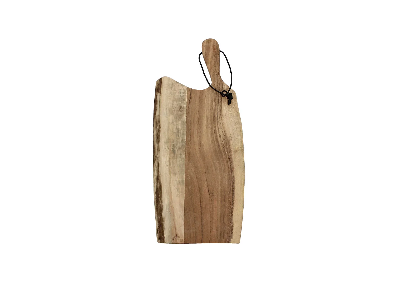 Novastyl - Planche A Decouper Wood En Bois D'acacia 50x20cm Avec Laniere En Cuir