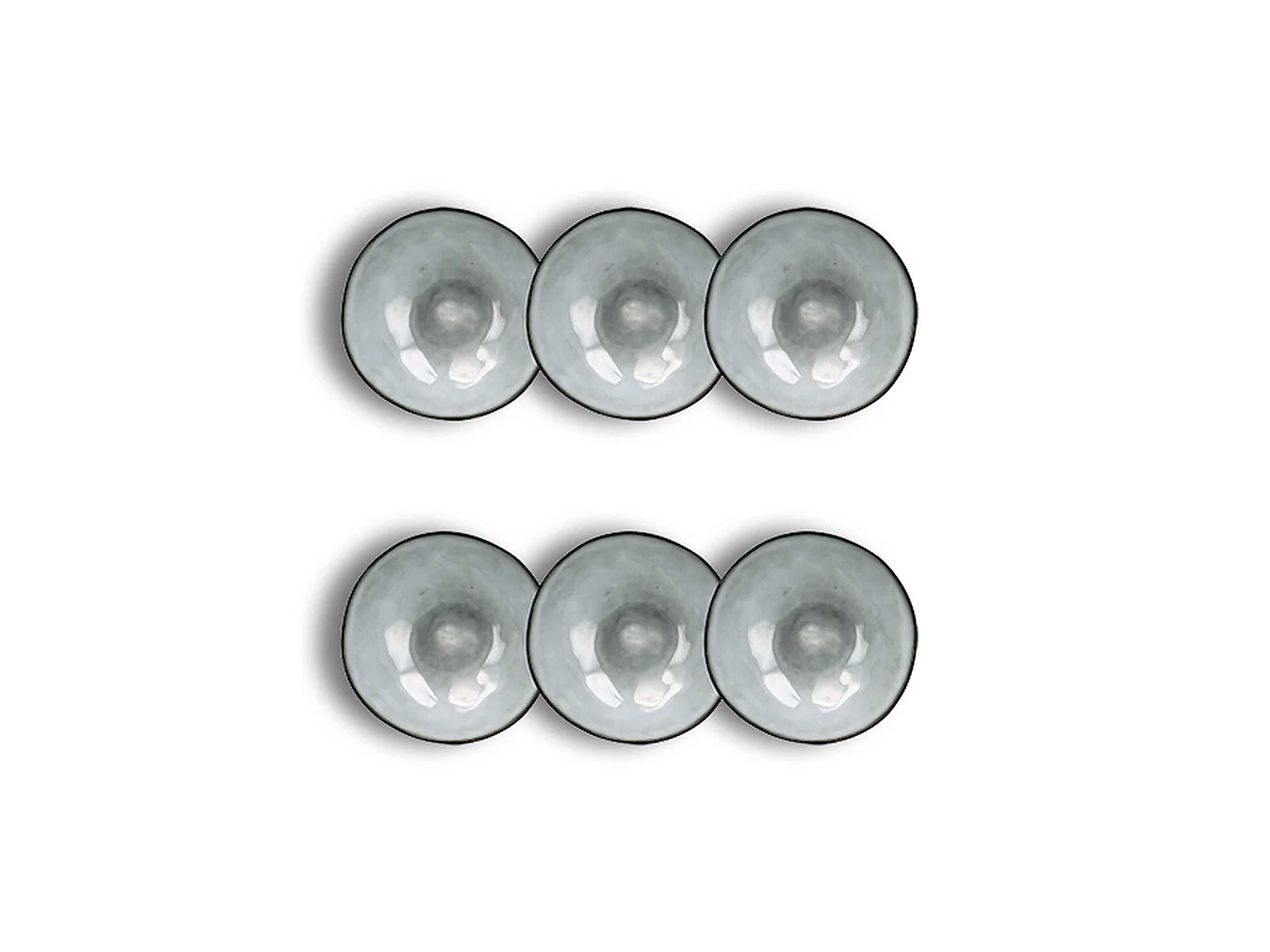 Ogo Living - Lot 6 Coupelles Aronal 20cl En Gres Bleu