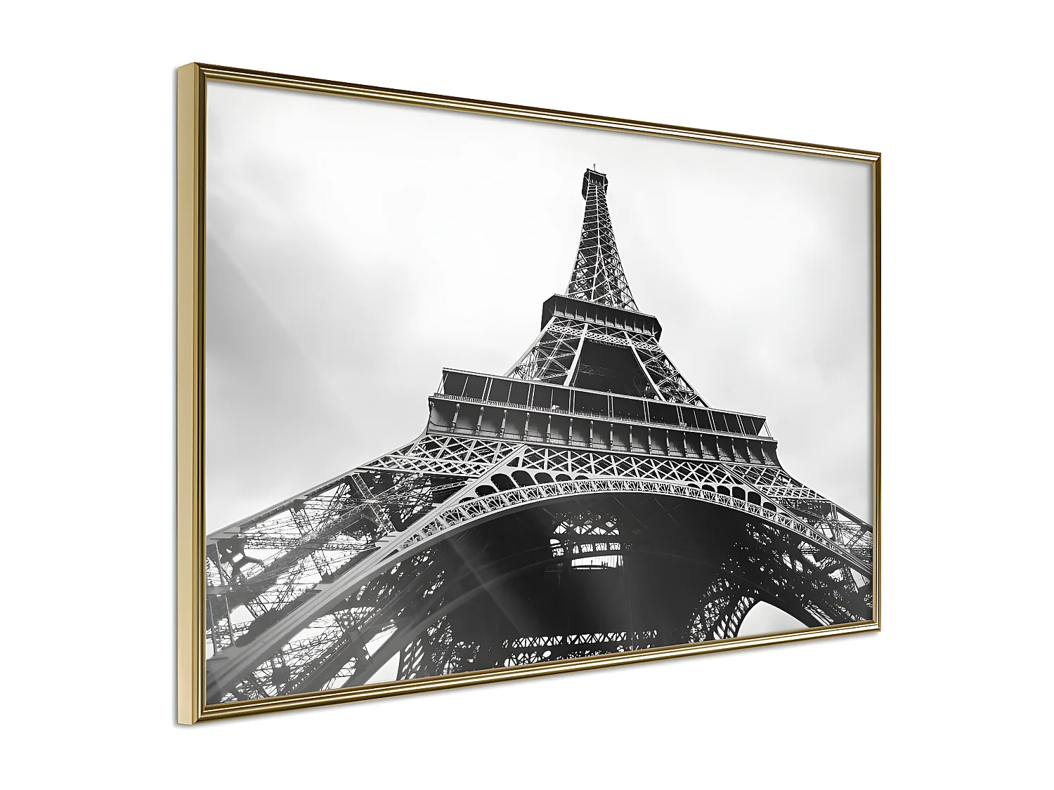 Affiche Murale Encadrée "Symbol of Paris" 90 x 60 cm Or