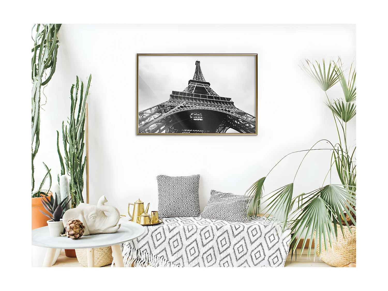 Affiche Murale Encadrée "Symbol of Paris" 90 x 60 cm Or