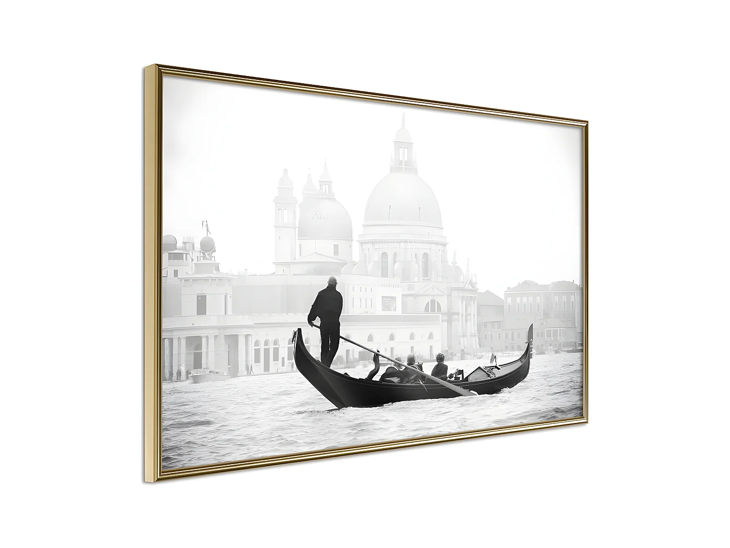 Affiche Murale Encadrée "Symbols of Venice" 45 x 30 cm Or