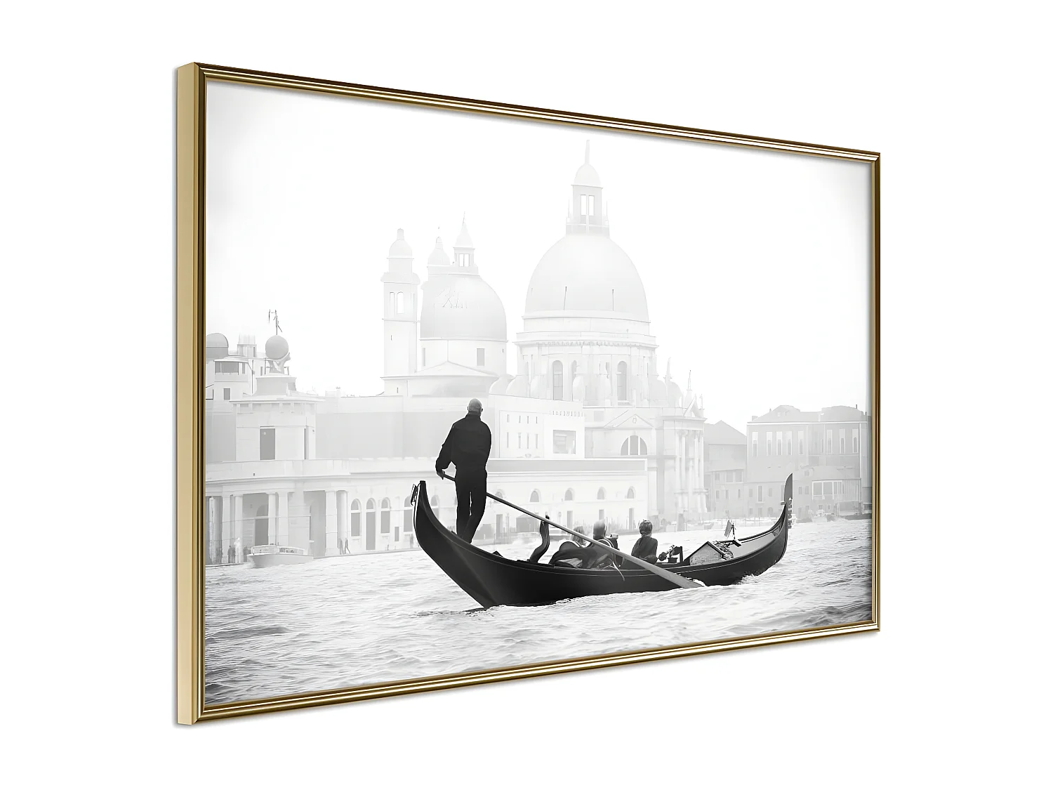 Affiche Murale Encadrée "Symbols of Venice" 45 x 30 cm Or