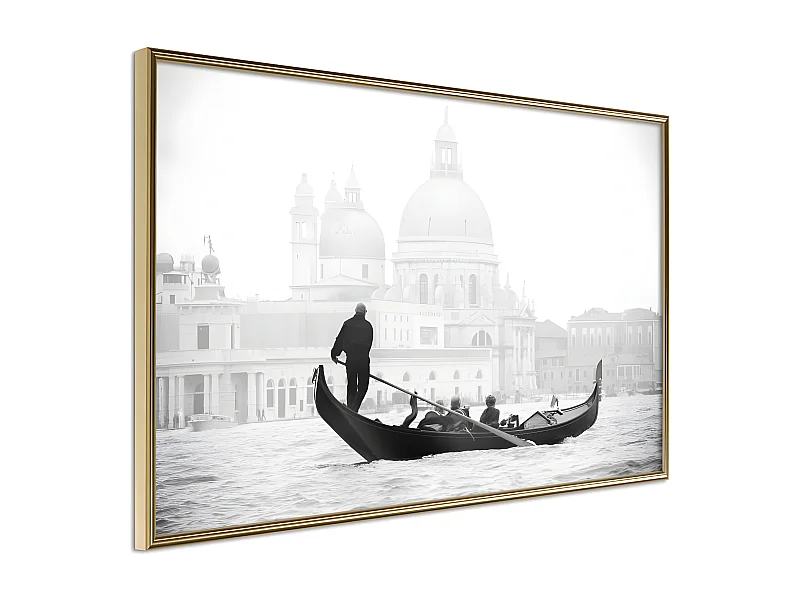 Affiche Murale Encadrée "Symbols of Venice" 45 x 30 cm Or