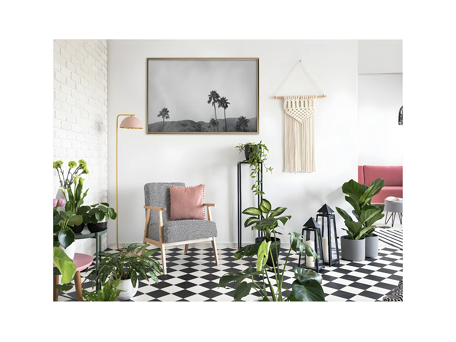 Affiche Murale Encadrée "Sky of California" 90 x 60 cm Or