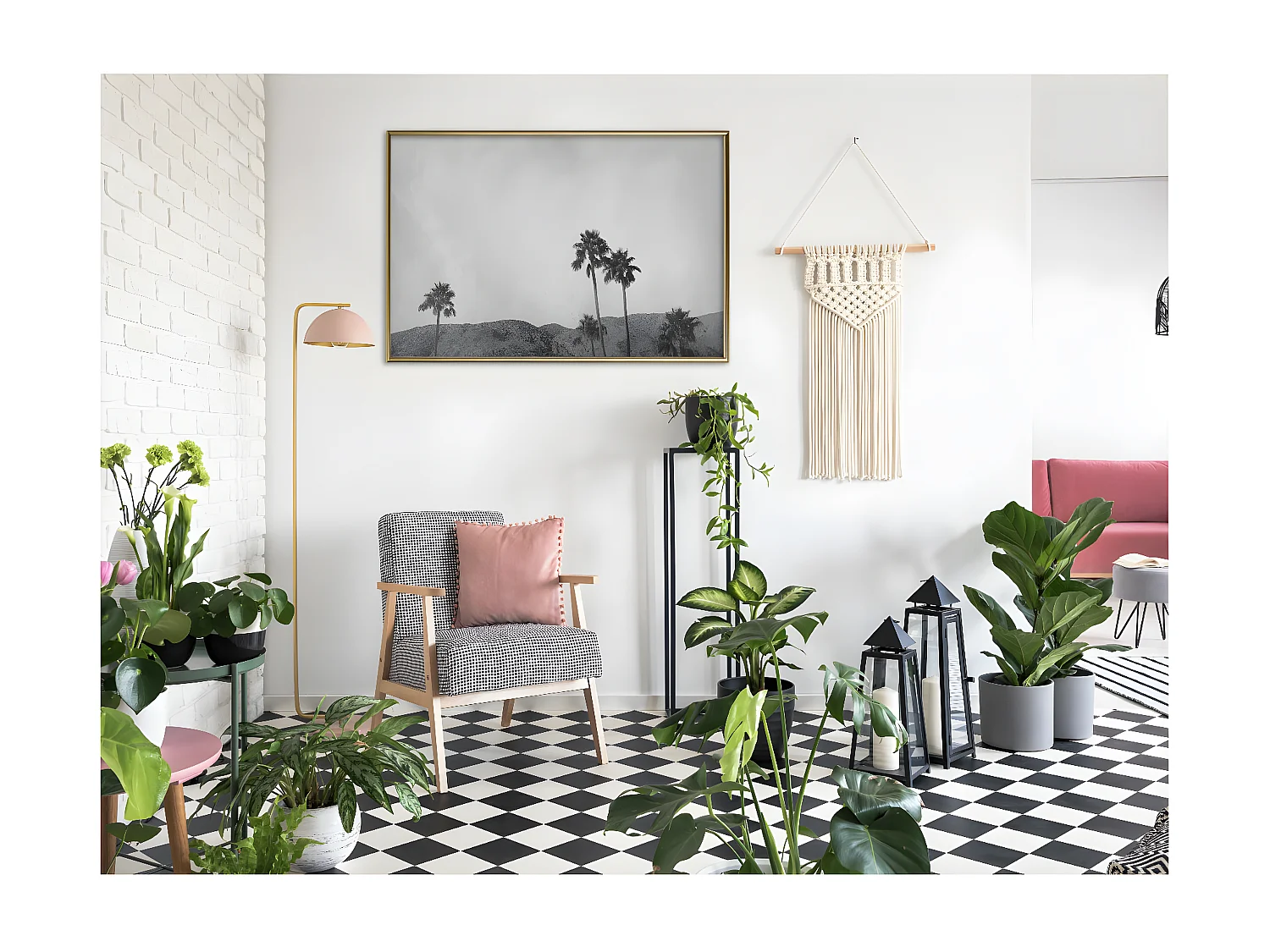 Affiche Murale Encadrée "Sky of California" 90 x 60 cm Or