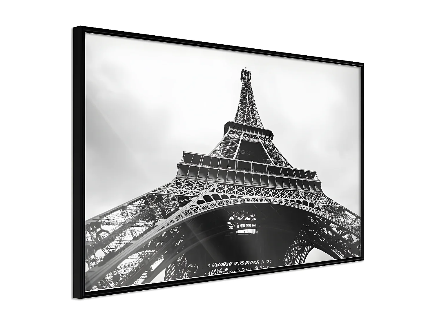 Affiche Murale Encadrée "Symbol of Paris" 30 x 20 cm Noir