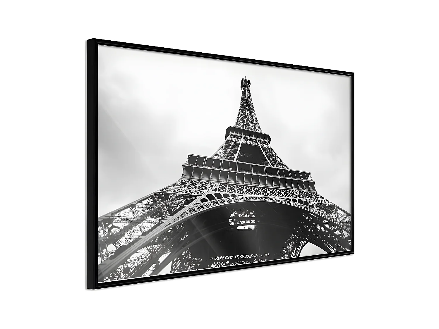 Affiche Murale Encadrée "Symbol of Paris" 30 x 20 cm Noir