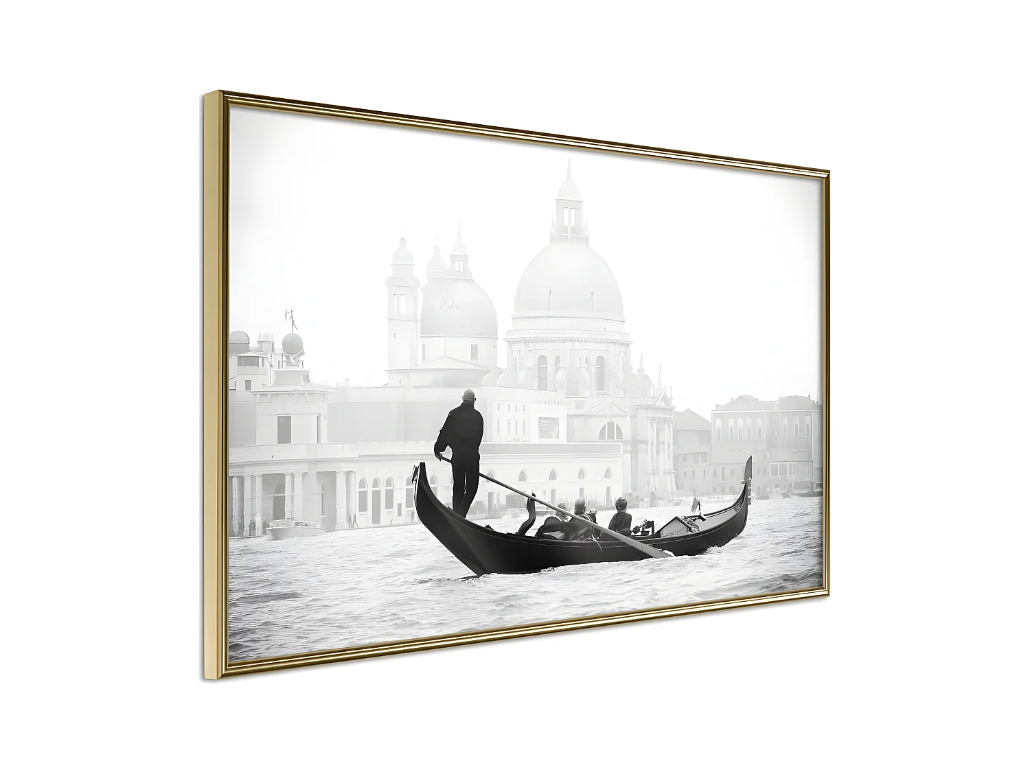 Affiche Murale Encadrée "Symbols of Venice" 30 x 20 cm Or