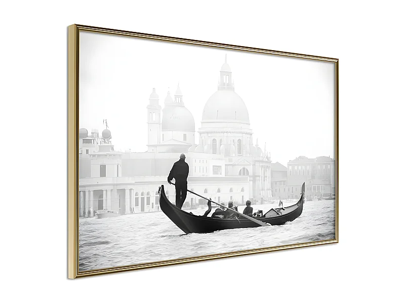 Affiche Murale Encadrée "Symbols of Venice" 30 x 20 cm Or