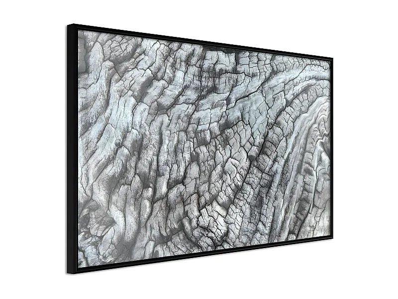 Affiche Murale Encadrée "Carved with Fire" 30 x 20 cm Noir