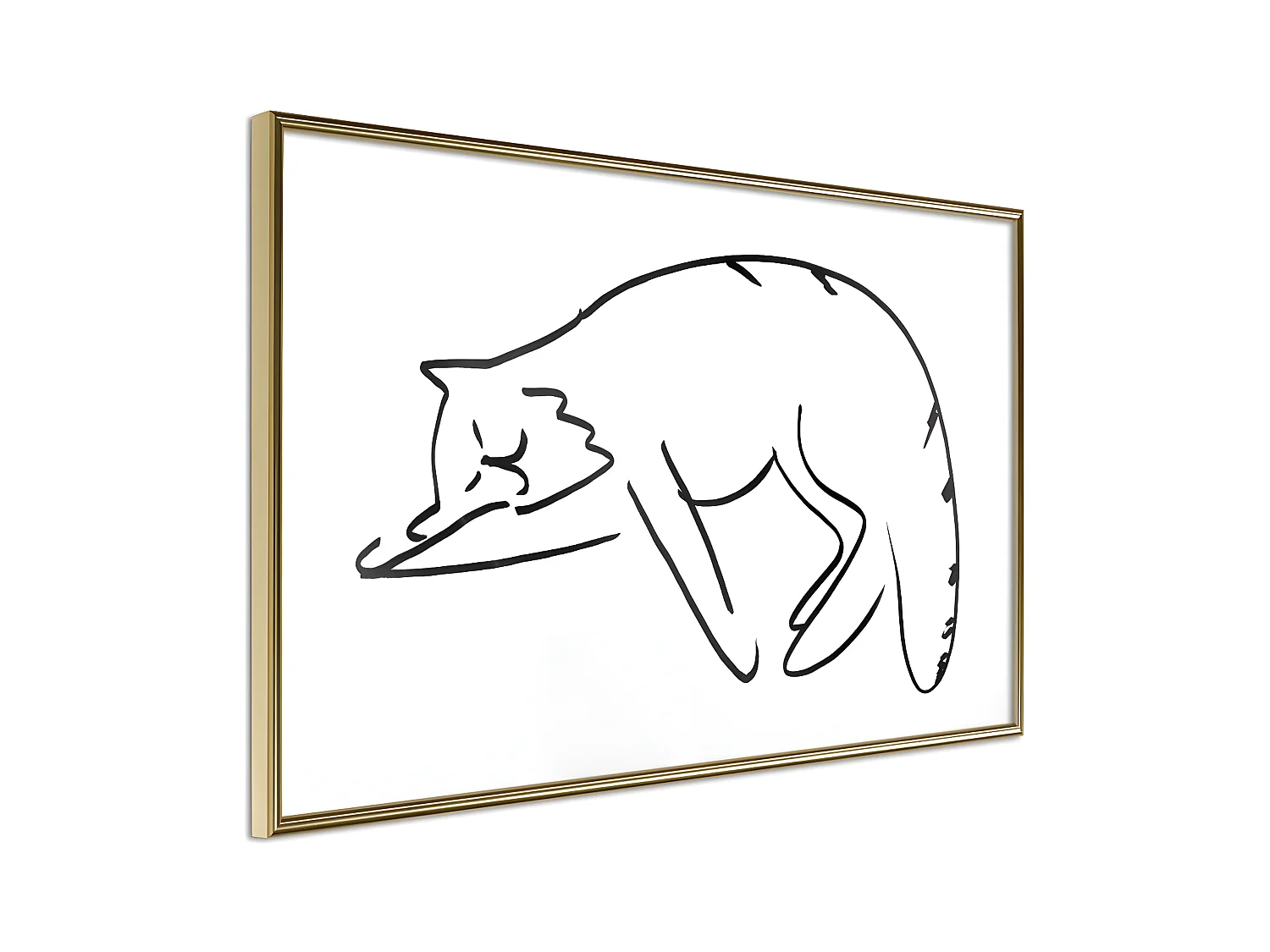 Affiche Murale Encadrée "Well-Deserved Rest" 90 x 60 cm Or