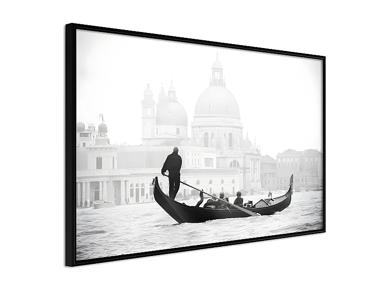 Affiche Murale Encadrée "Symbols of Venice" 60 x 40 cm Noir