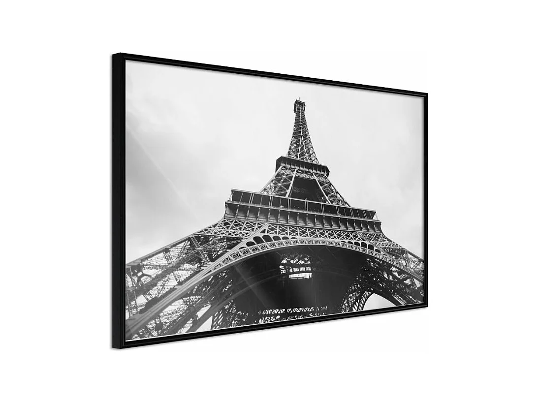 Affiche Murale Encadrée "Symbol of Paris" 45 x 30 cm Noir