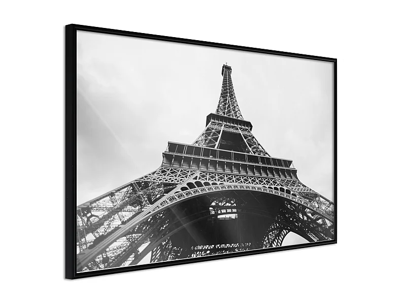 Affiche Murale Encadrée "Symbol of Paris" 45 x 30 cm Noir