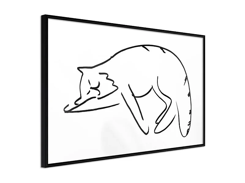 Affiche Murale Encadrée "Well-Deserved Rest" 30 x 20 cm Noir