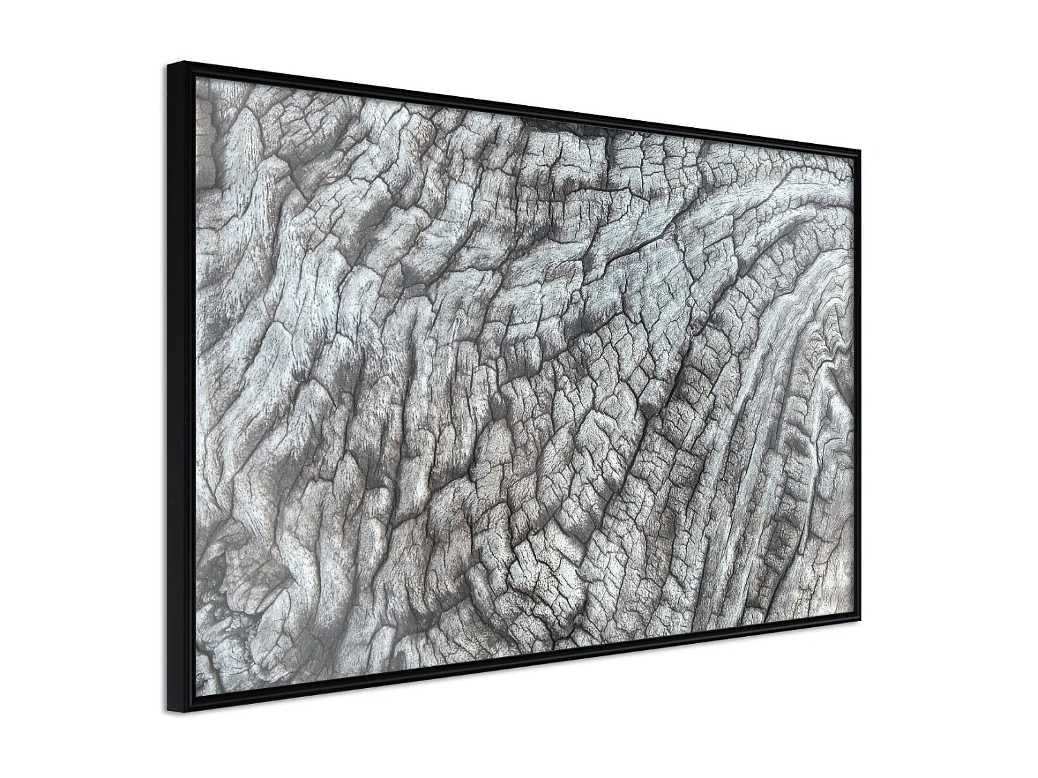 Affiche Murale Encadrée "Carved with Fire" 90 x 60 cm Noir