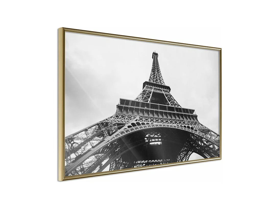 Affiche Murale Encadrée "Symbol of Paris" 60 x 40 cm Or