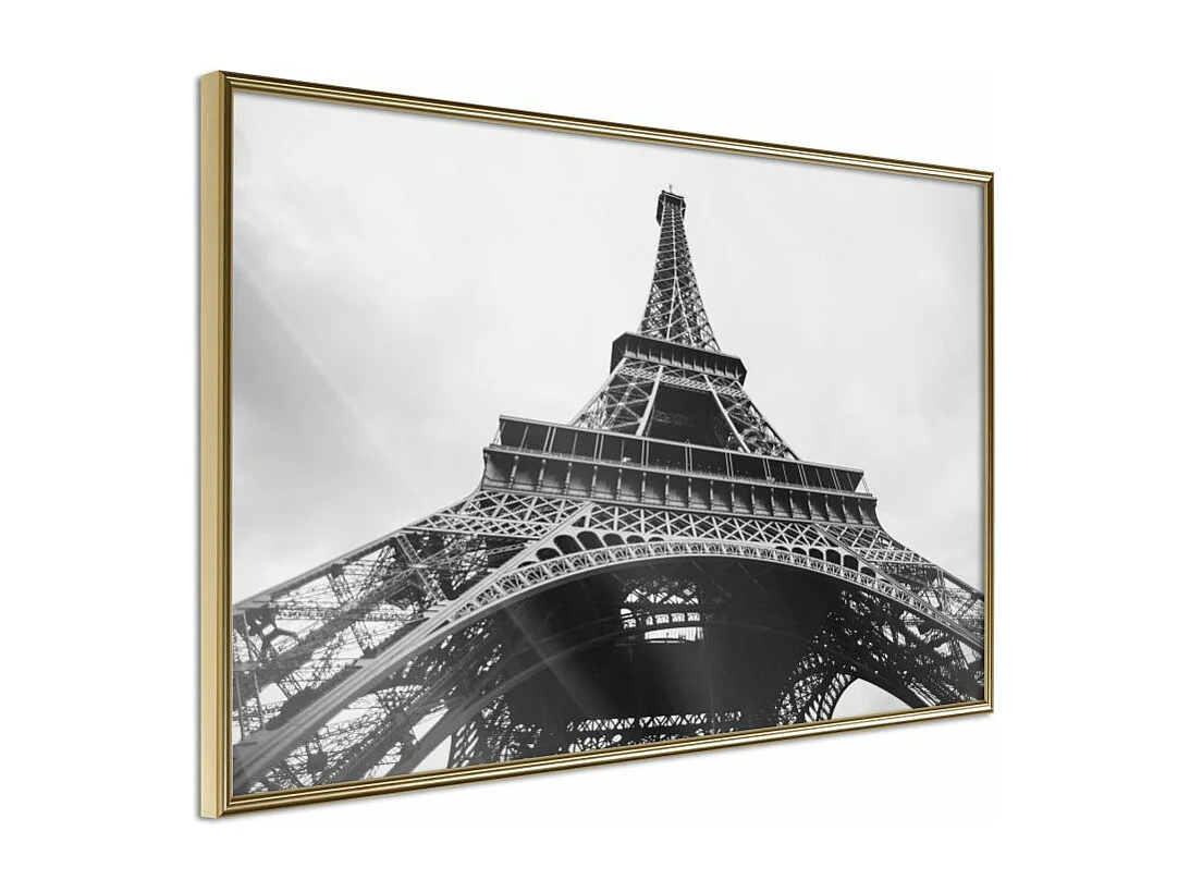 Affiche Murale Encadrée "Symbol of Paris" 60 x 40 cm Or