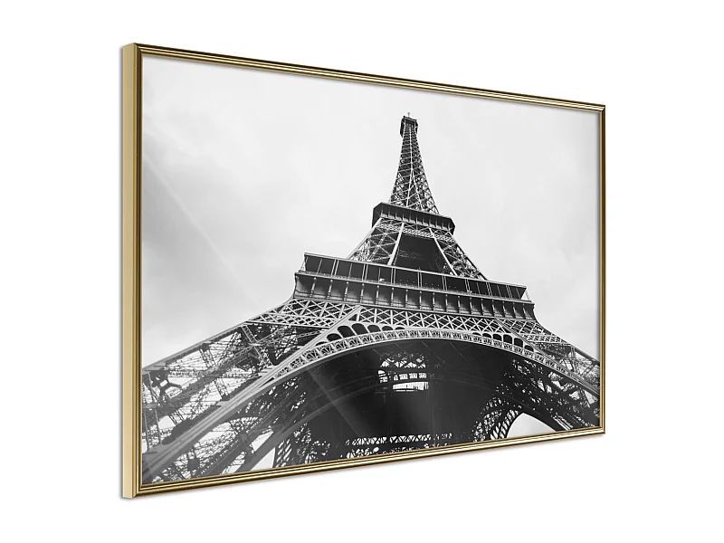 Affiche Murale Encadrée "Symbol of Paris" 60 x 40 cm Or